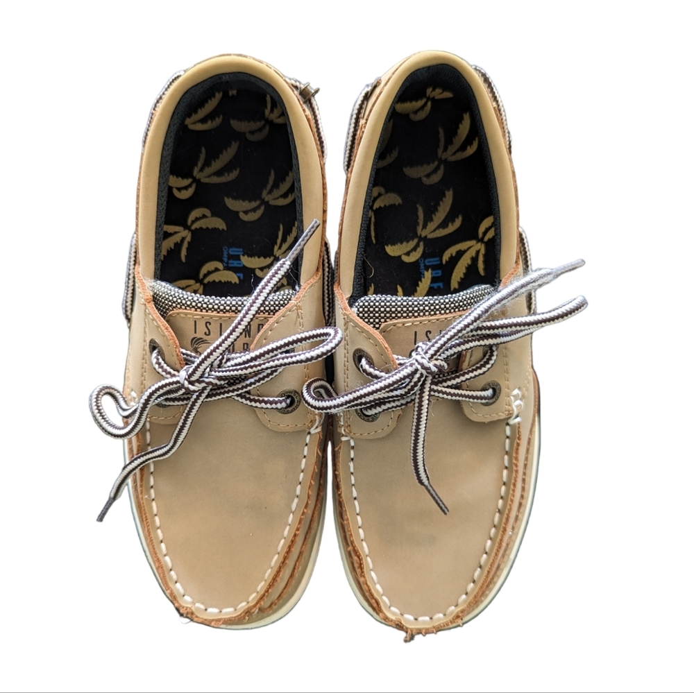 Island Surf Tan Top Sliders Boys Size 3